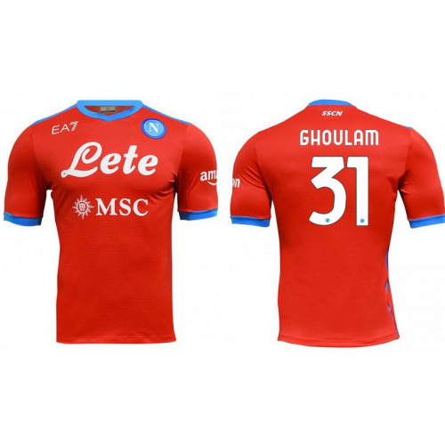 2021/22 SSC Napoli #31 Faouzi Ghoulam Authentic Fourth Red Jersey 2021/22 SSC Napoli #31 Faouzi Ghoulam Authentic Fourth Red Jersey