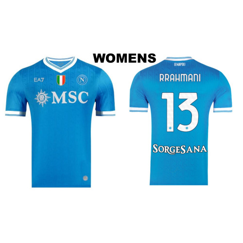 Women's 2025-2026 Napoli #13 Amir Rrahmani Replica Blue Home Jersey Women's 2025-2026 Napoli #13 Amir Rrahmani Replica Blue Home Jersey