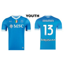 Youth 2025-2026 Napoli #13 Amir Rrahmani Authentic Blue Home Jersey
