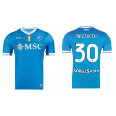2025-2026 Napoli #30 Pasquale Mazzocchi Authentic Blue Home Jersey