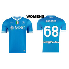 Women's 2025-2026 Napoli #68 Stanislav Lobotka Authentic Blue Home Jersey