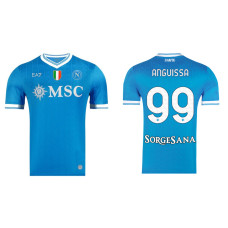 2025-2026 Napoli #99 André-Frank Anguissa Authentic Blue Home Jersey