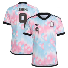 Belgium Romelu Lukaku 2026 World Cup Away Jersey Pastel Belgium Romelu Lukaku 2026 World Cup Away Jersey Pastel